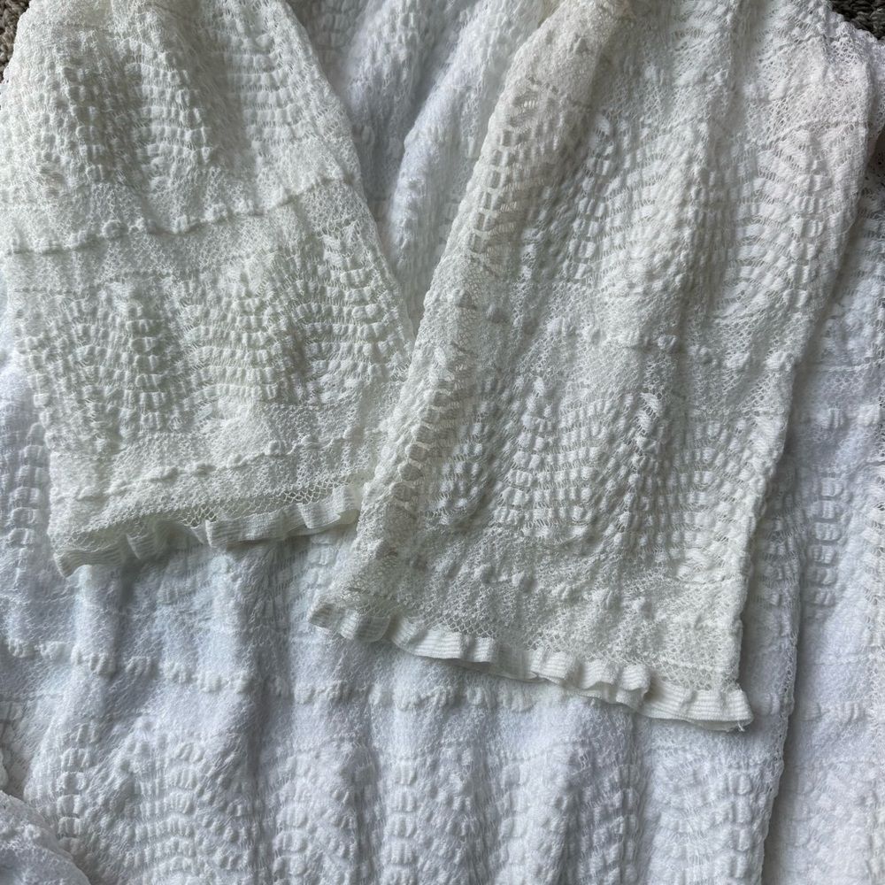 Rabbit Rabbit Rabbit Designs White Lace Shift Dress Size 10 - Picture 5 of 12